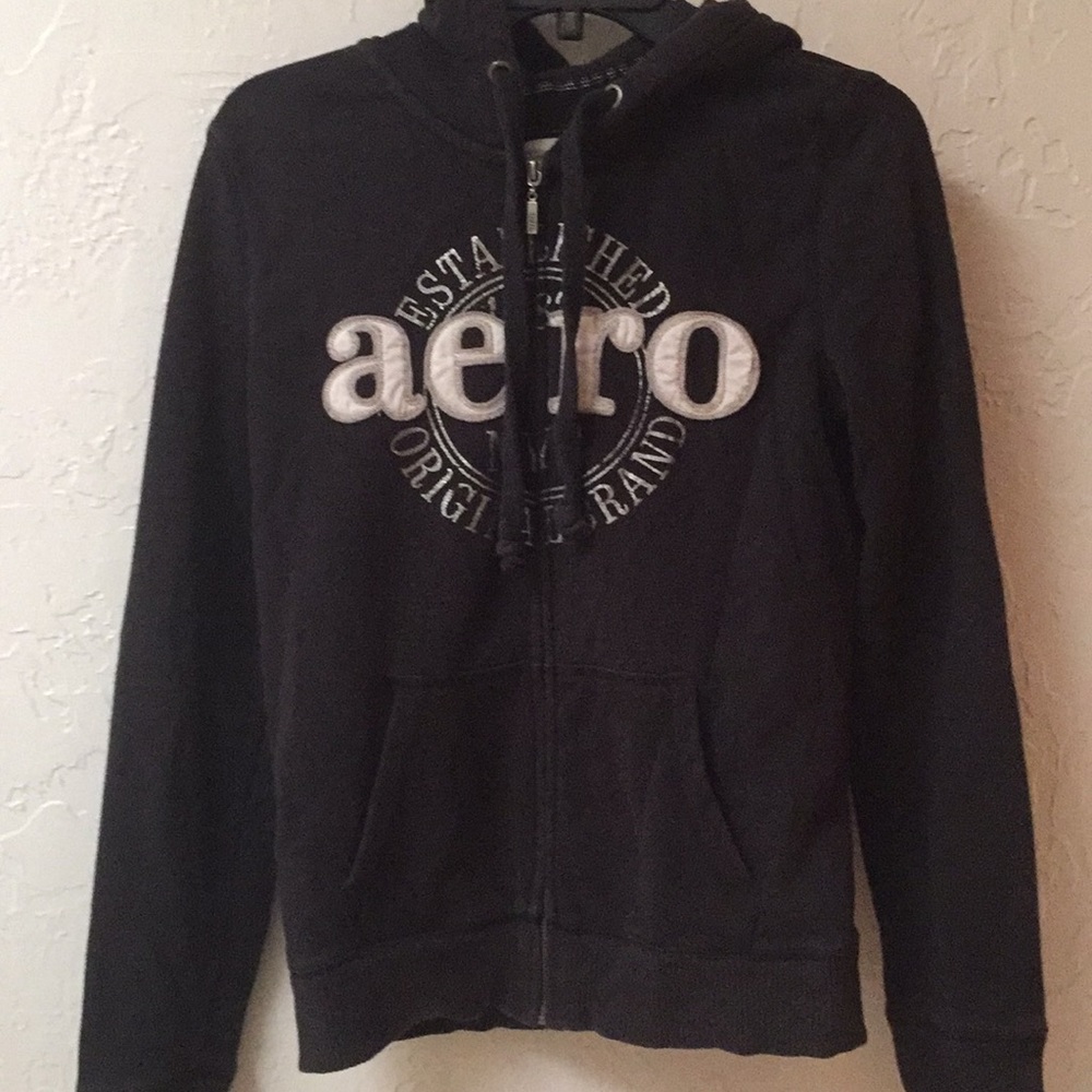 Aero vintage zip up sweater